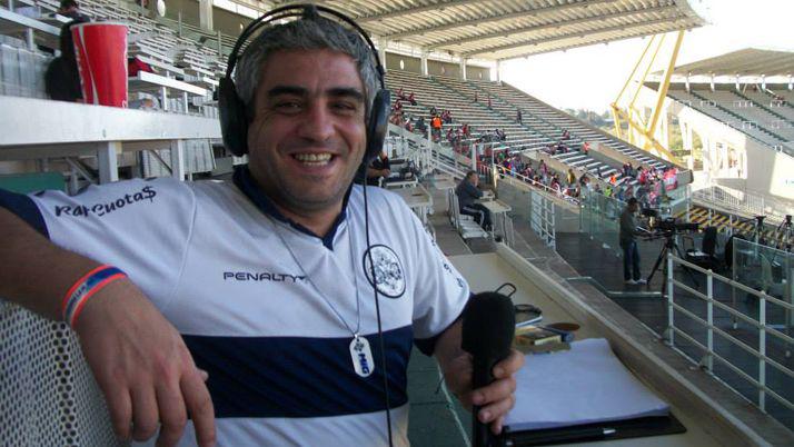 Alberto Raimuni relator de Gimnasia quien insultó a Chapecoense