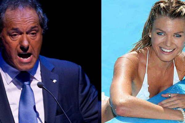 Durante la campantildea Scioli viajoacute a Cuba con la modelo