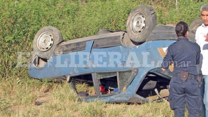 Los Juríes- mujer herida tras protagonizar un vuelco