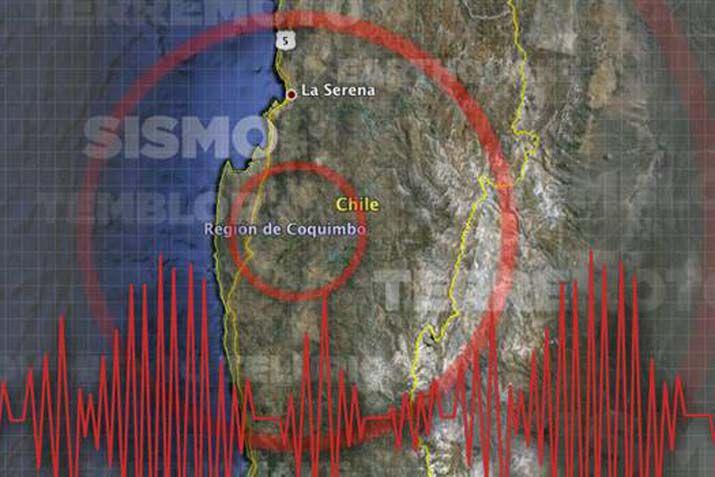Mapa de la zona afectada por el temblor