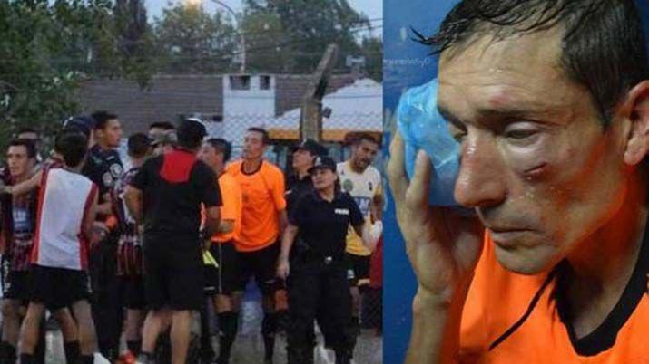 La gresca del partido y el rostro de Elichiri tras los incidentes