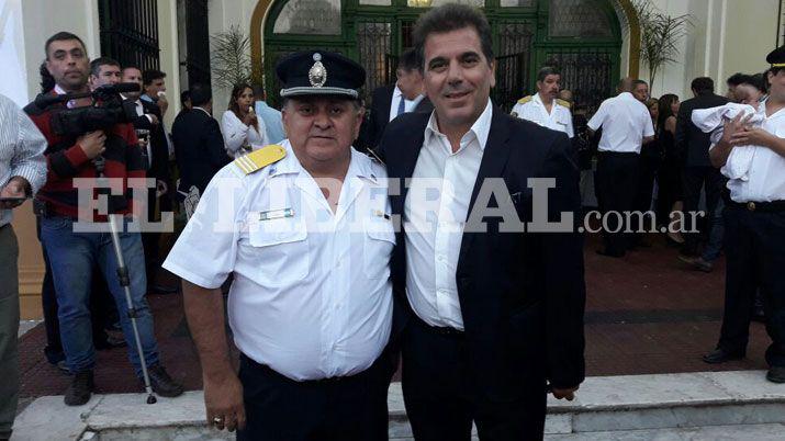 Imagen brindada por Carlos Gómez junto a Cristian Ritondo