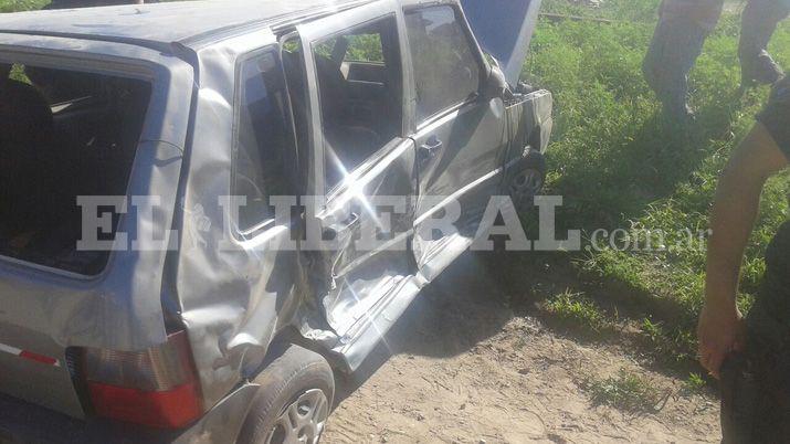 Fuerte choque y vuelco ocasionoacute graves heridas a un hombre