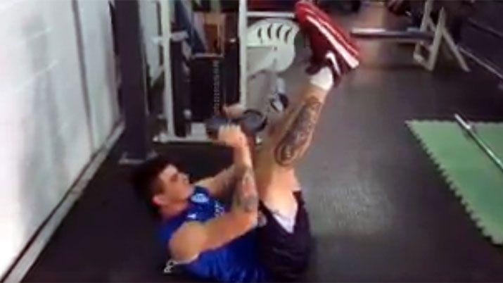 San Lorenzo tuiteoacute un video de la recuperacioacuten de Gabriel Deck