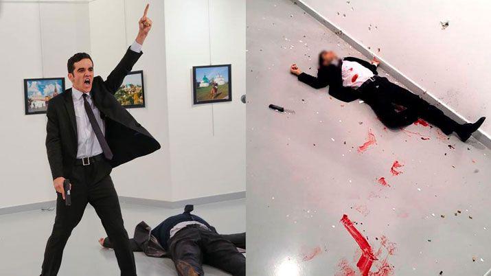 Quieacuten era y queacute gritoacute el asesino del embajador ruso en Ankara