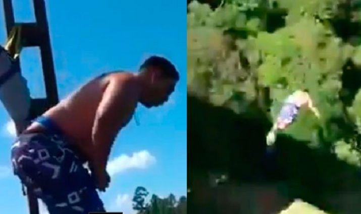 Muere frente a su familia al hacer bungee jump