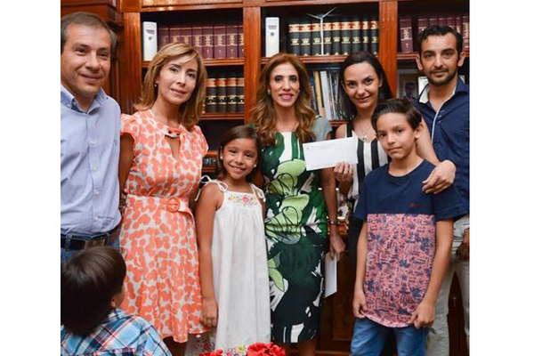 Claudia de Zamora y una caacutelida visita 