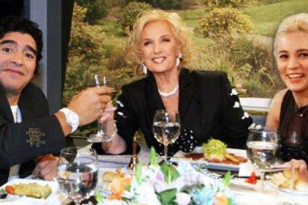 Mirtha Legrand quiere a Diego y Rociacuteo en su mesa 