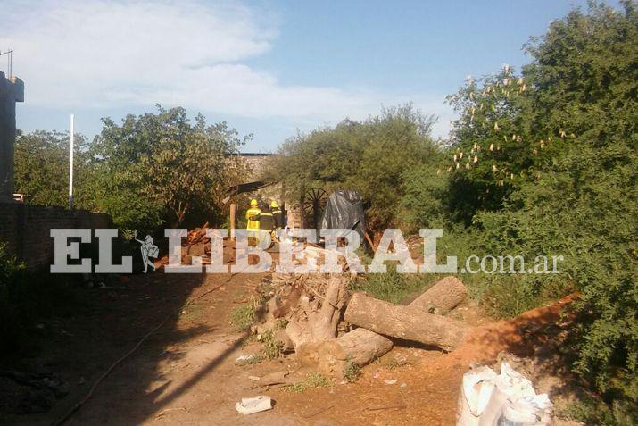 Los bomberos asistieron rpidamente al incendio en el barrio General Paz