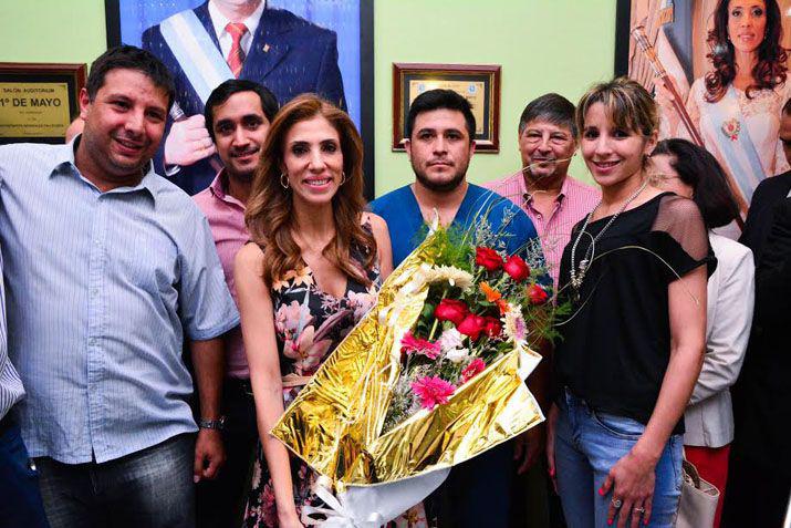 La Gobernadora participoacute del brindis de fin de antildeo de la CGT