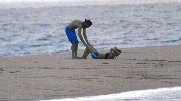 Pampita y Pico entrenaron juntos