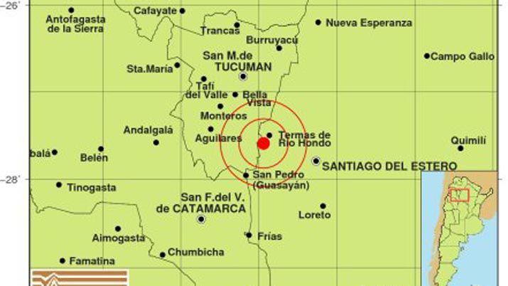 Un leve sismo sacudió la siesta santiagueña