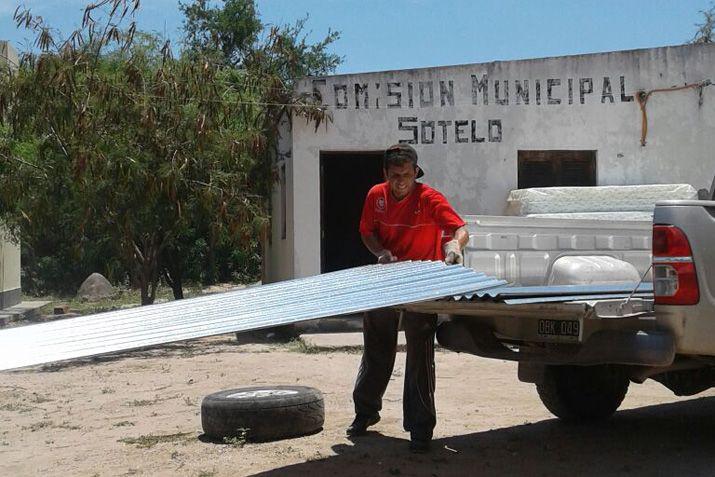 El Gobierno provincial entregó ayuda a familias de Sotelo y alrededores