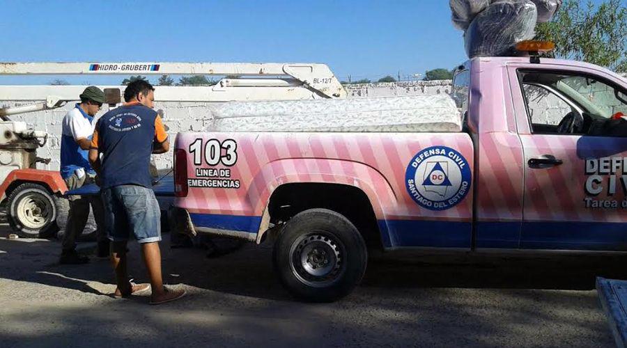 Continua la asistencia de Defensa Civil de la provincia en Termas y Dpto Rio Hondo