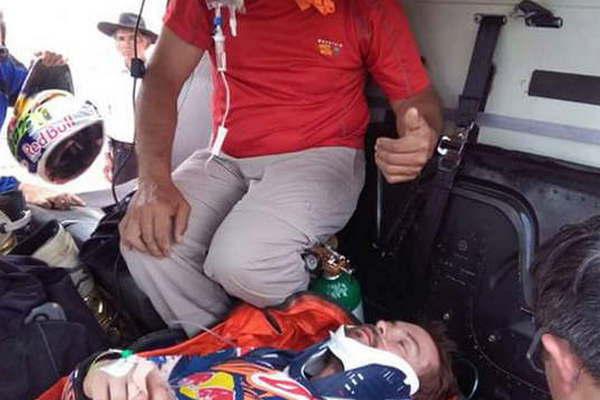 Toby Price sufrioacute la fractura de feacutemur y se despidioacute del Dakar