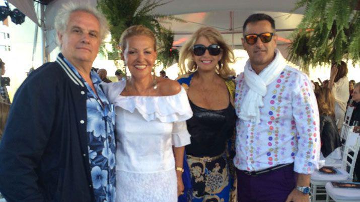 Santiaguentildeos presentes en el desfile de Di Domenico en Punta del Este