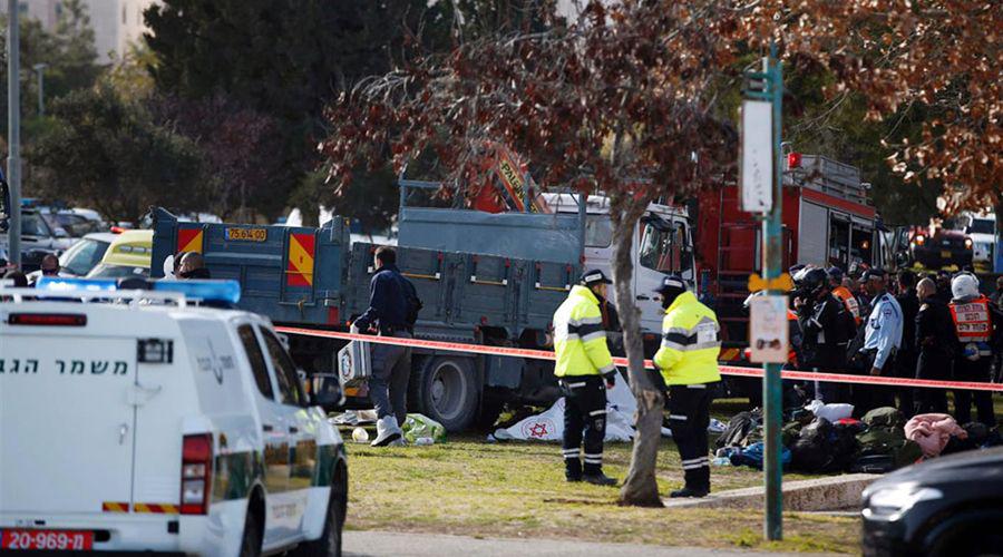 Jerusaleacuten- camioacuten atropelloacute a soldados y hay 4 muertos