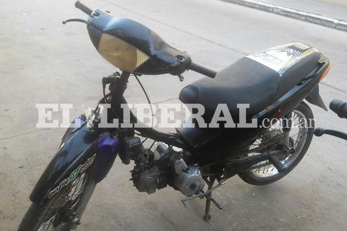 La moto quedó a disposición de la Justicia