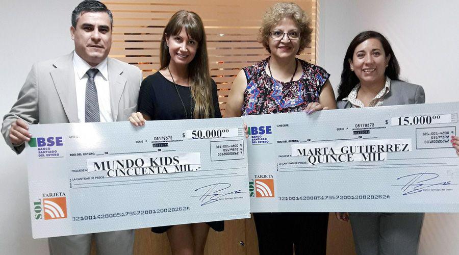 Banco Santiago del Estero y Tarjeta Sol entregaron 2 millones a los ganadores