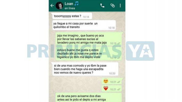 iquestY Charlotte Los chats calientes entre Loan y Tomasito Suumlller