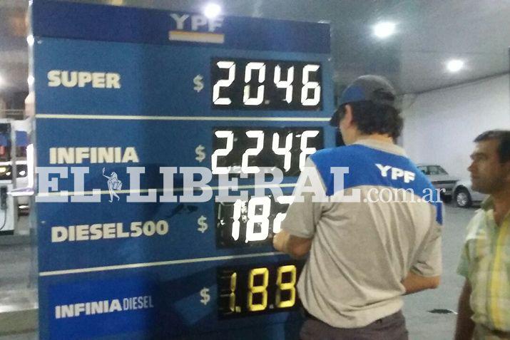 Los nuevos valores ya figuran en las estaciones de servicio