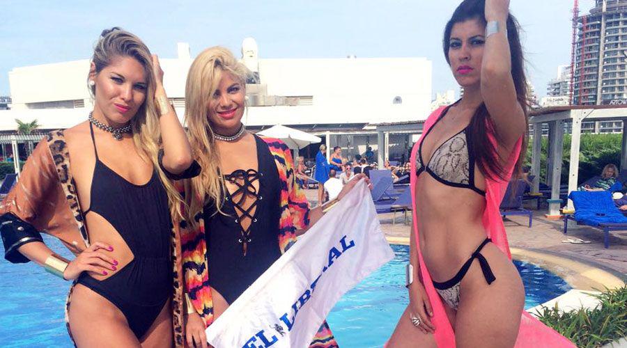 Bellezas santiaguentildeas pasearon sus encantos por el Hotel Conrad
