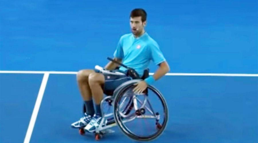 Djokovic y las dificultades para jugar en silla de ruedas