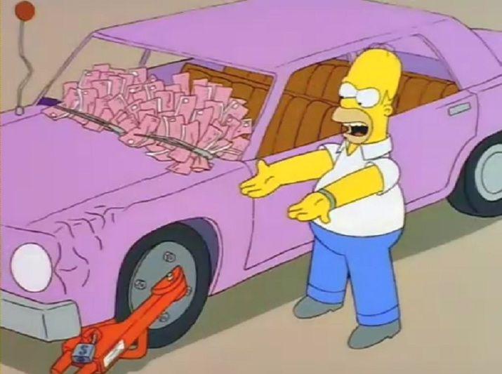 Descubren cuaacutel es el verdadero modelo del auto de Homero Simpson
