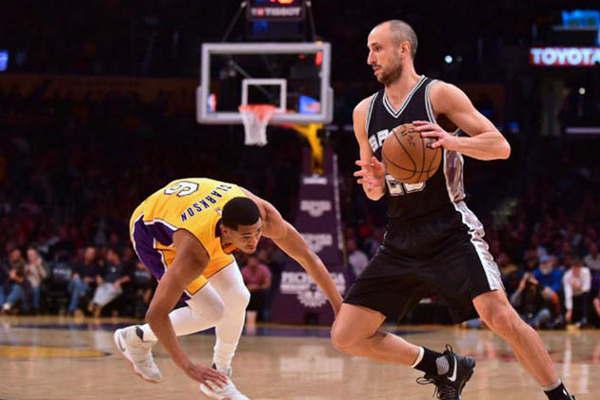Los Spurs con Ginoacutebili derrotaron a los Lakers