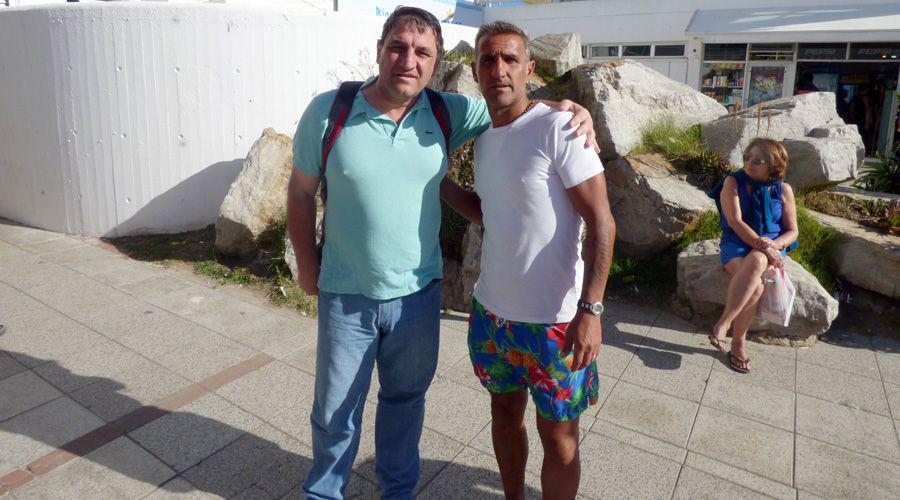 Los santiaguentildeos disfrutaron del claacutesico Boca-River en la playa