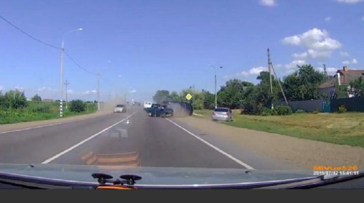 Impactante choque provocado por un conductor borracho