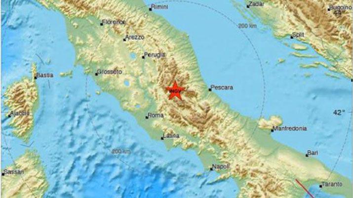 Un sismo de 54 grados sacudioacute Italia y luego se sintieron dos reacuteplicas