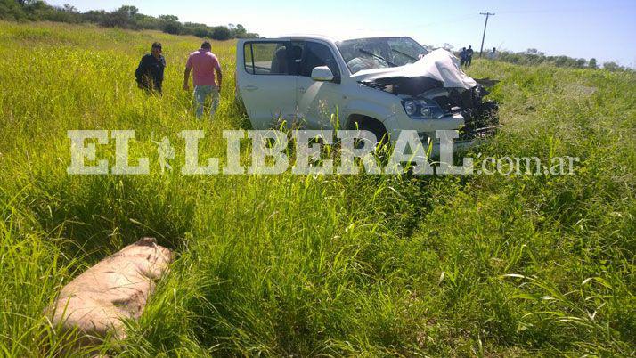 Un herido de gravedad tras ser embestido por una camioneta en Ruta 89