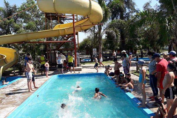 El parque acuaacutetico fue sede del primer Encuentro de Colonia de Vacaciones