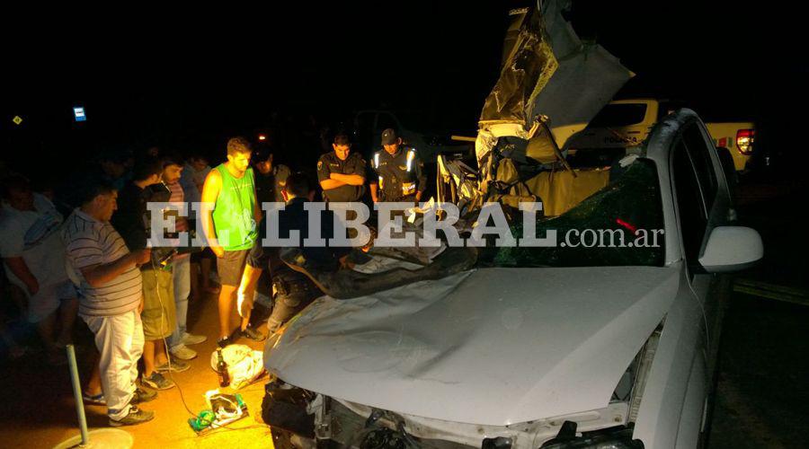 El accidente ocurrió anoche