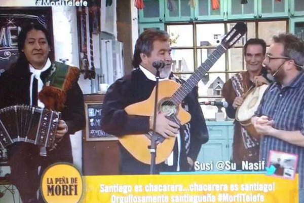 Higuerita Peacuterez de la Chacarerata Santiaguentildea le cantoacute al paiacutes por Telefe