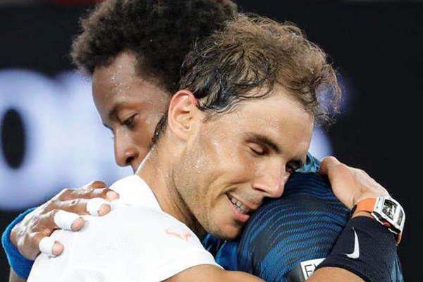 Nadal se deshizo de Monfils y accedioacute a cuartos de final