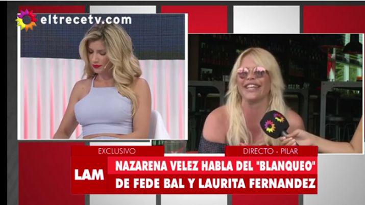 El contundente ninguneo de Nazarena Veacutelez a Laurita Fernaacutendez