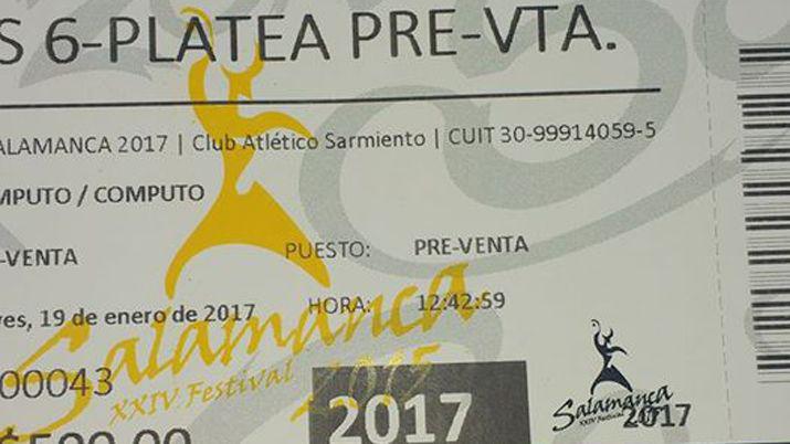 Advierten sobre la venta de entradas truchas para La Salamanca
