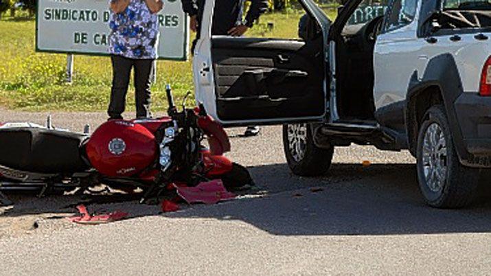 Dos motociclistas heridos tras chocar en La Banda