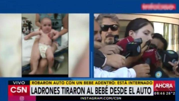 El dramaacutetico relato de la madre del bebeacute arrojado por la ventana del auto