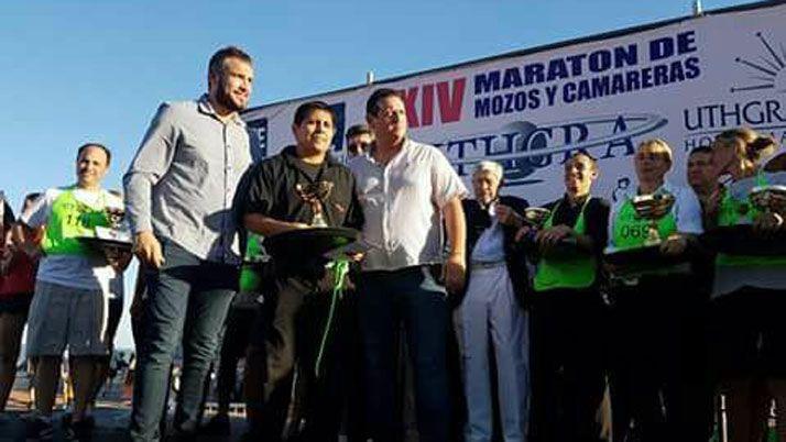 Un termense en segundo lugar en carrera de mozos en Mar del Plata