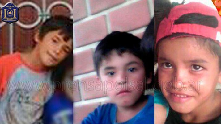 Salta- tres hermanitos son intensamente buscados por la policiacutea