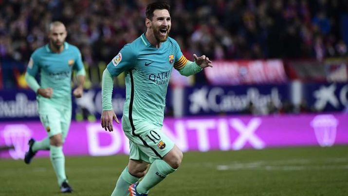 Con un golazo de Messi Barcelona le ganó al Atlético de Simeone