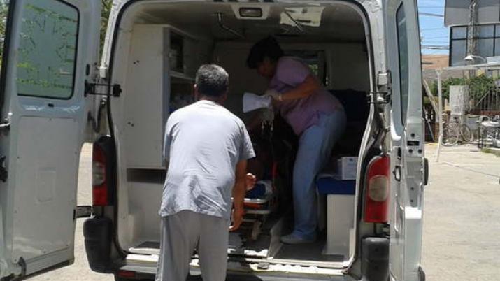 La joven fue asistida en el Hospital Zonal de Las Termas