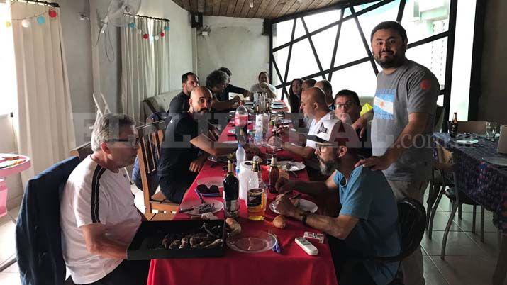 Abel Pintos y sus m�sicos almorzaron junto al D�o Orellana Lucca
