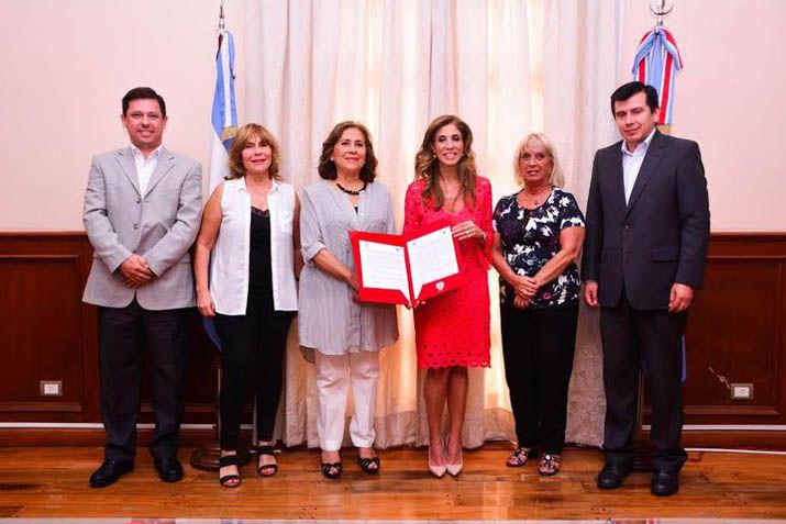 La Gobernadora de la Provincia Dra Claudia de Zamora y autoridades de la UNSE