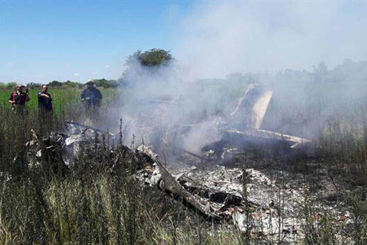 Las llamas consumieron la aeronave