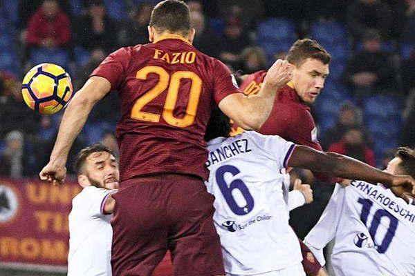 Roma goleoacute a Fiorentina con un gol de Federico Fazio 
