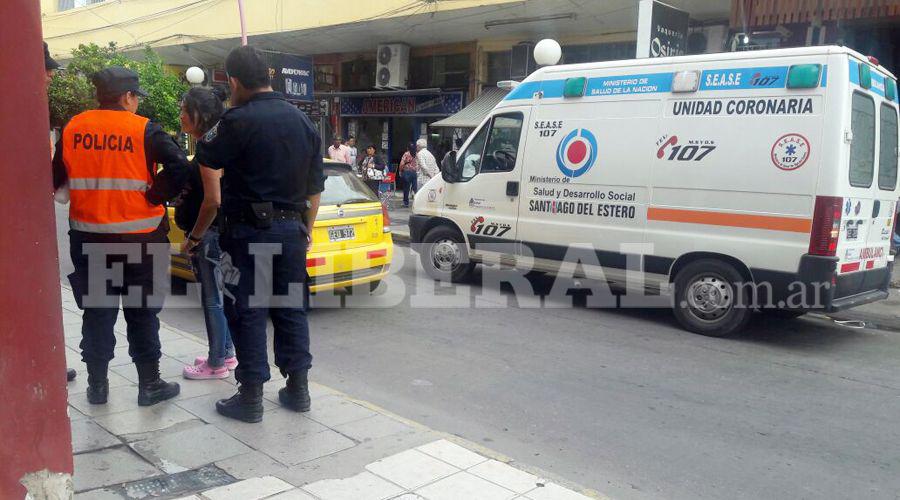 Mujer se descompensoacute en pleno centro